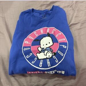 Sanrio Pochacco Royal Blue & Pink Graphic Sweatshirt